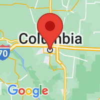 Map of Columbia, MO US